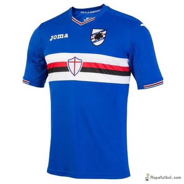 Camiseta Sampdoria Replica Primera Ropa 2016/17 Azul